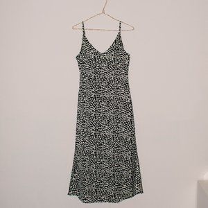 PinkBlush Animal Print Satin Midi Dress